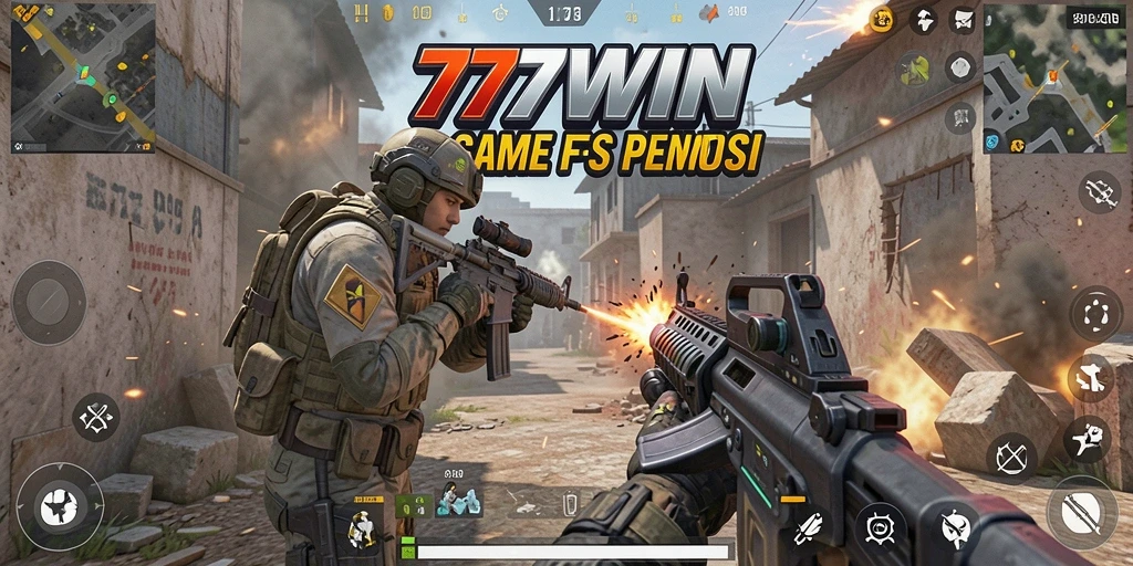 Screenshot gameplay <strong>777WIN</strong> menampilkan aksi pertempuran yang mendebarkan.