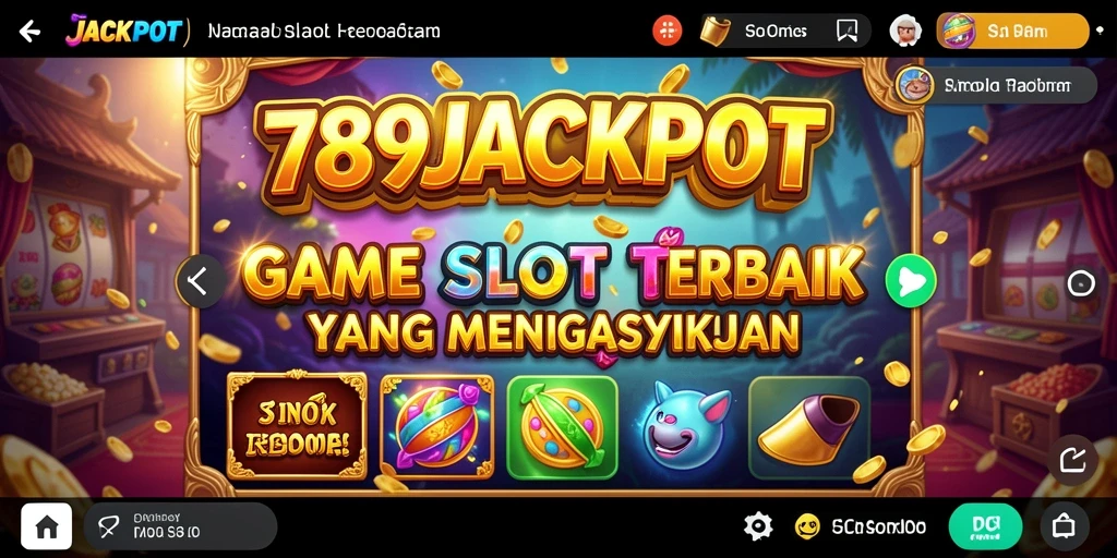 Screenshot 789JACKPOT menunjukkan gameplay slot yang seru dan dinamis.