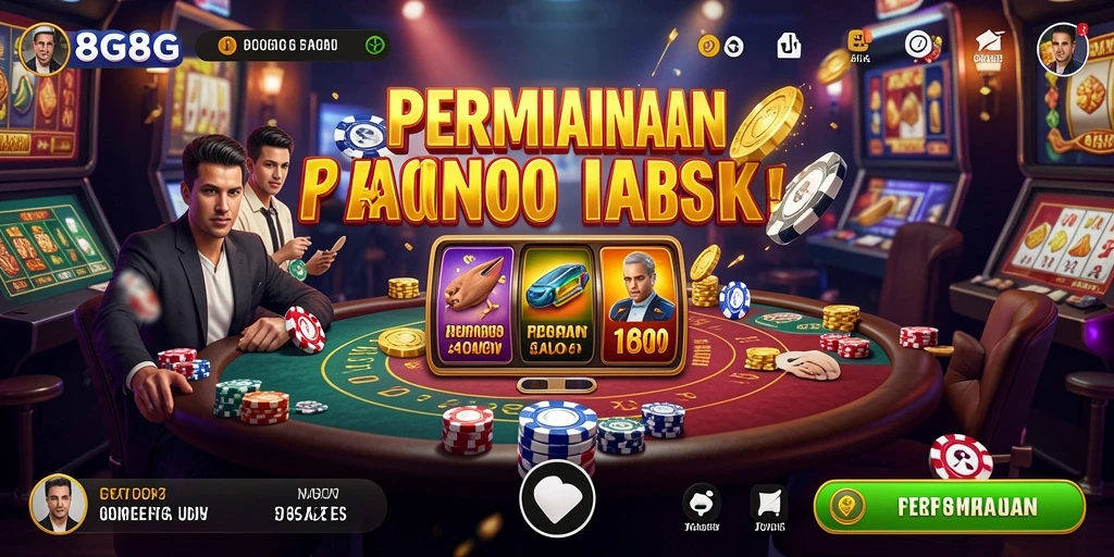 Tampilan gameplay Kasino yang menarik di 8G8G dengan grafik yang menawan.
