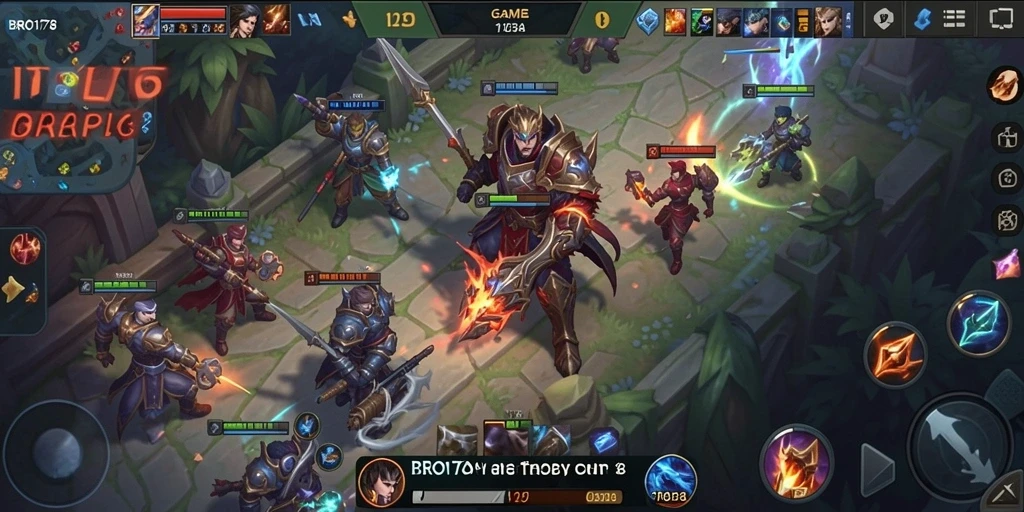 Tampilan gameplay seru dari BRO178 dengan aksi pertarungan yang mendebarkan.