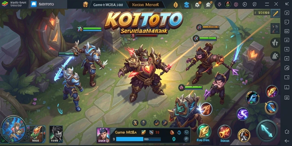 Tampilan gameplay seru dari KOITOTO di arena MOBA.