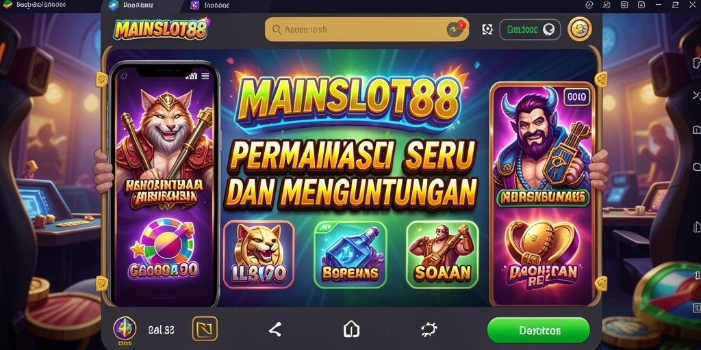 Screenshot gameplay MAINSLOT88 menampilkan keseruan bermain slot.