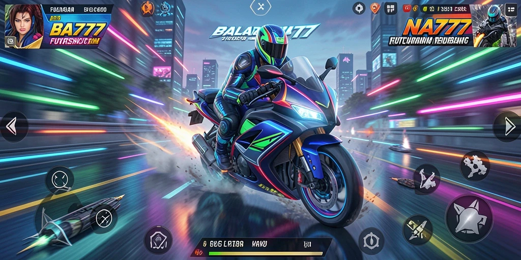 Gameplay seru balapan motor di NA777 dengan efek visual menakjubkan.