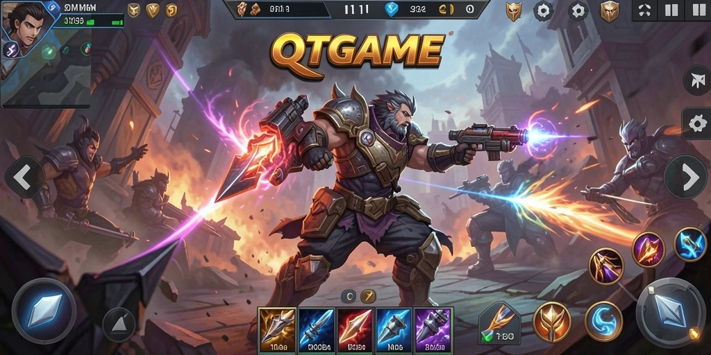 Gameplay QTGAME yang intens dan mendebarkan.
