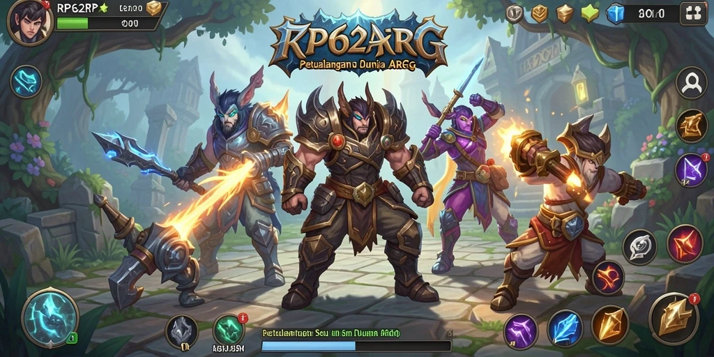 Screenshot menunjukkan momen epik dalam gameplay ARPG.