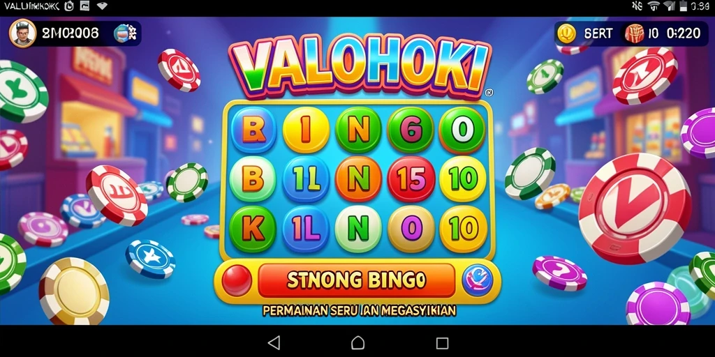 Tampilan luar biasa dari permainan Bingo VALOHOKI.